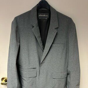 Eddie Bauer Mens Travex Flexion Sports Blazer 44 Stretch NWT USA Clean Grey
